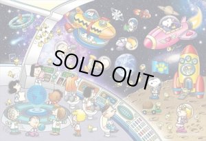 画像1: ★31％off★1053スーパースモールピースジグソーパズル PEANUTS スヌーピー スペーストラベル  エポック社 32-605s (26×38cm) (1)